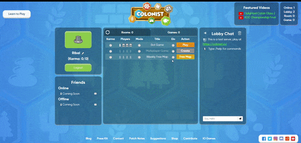 Create Room Name from Setting Screenshot