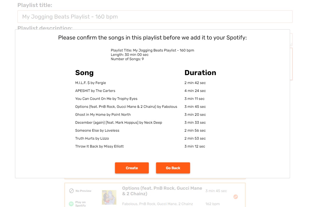 Confirmation Screenshot